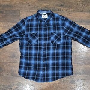 Urban Pipeline Black and Blue Plaid Shirt